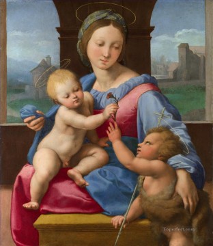 Rafael Painting - La Virgen de Garvagh, maestro del Renacimiento, Rafael